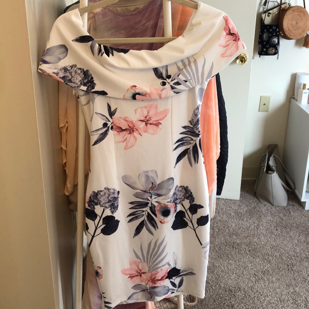White Floral Dress